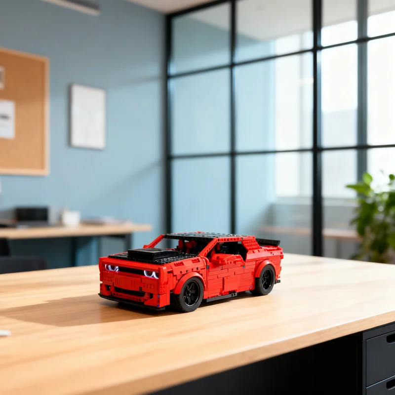 

2536 деталей MOC Dodge Demon: Полная техническая модель, конструктор, креативный подарок, декор для демонстрации, сборная модель премиум-класса для взрослых и детей, настольный декор