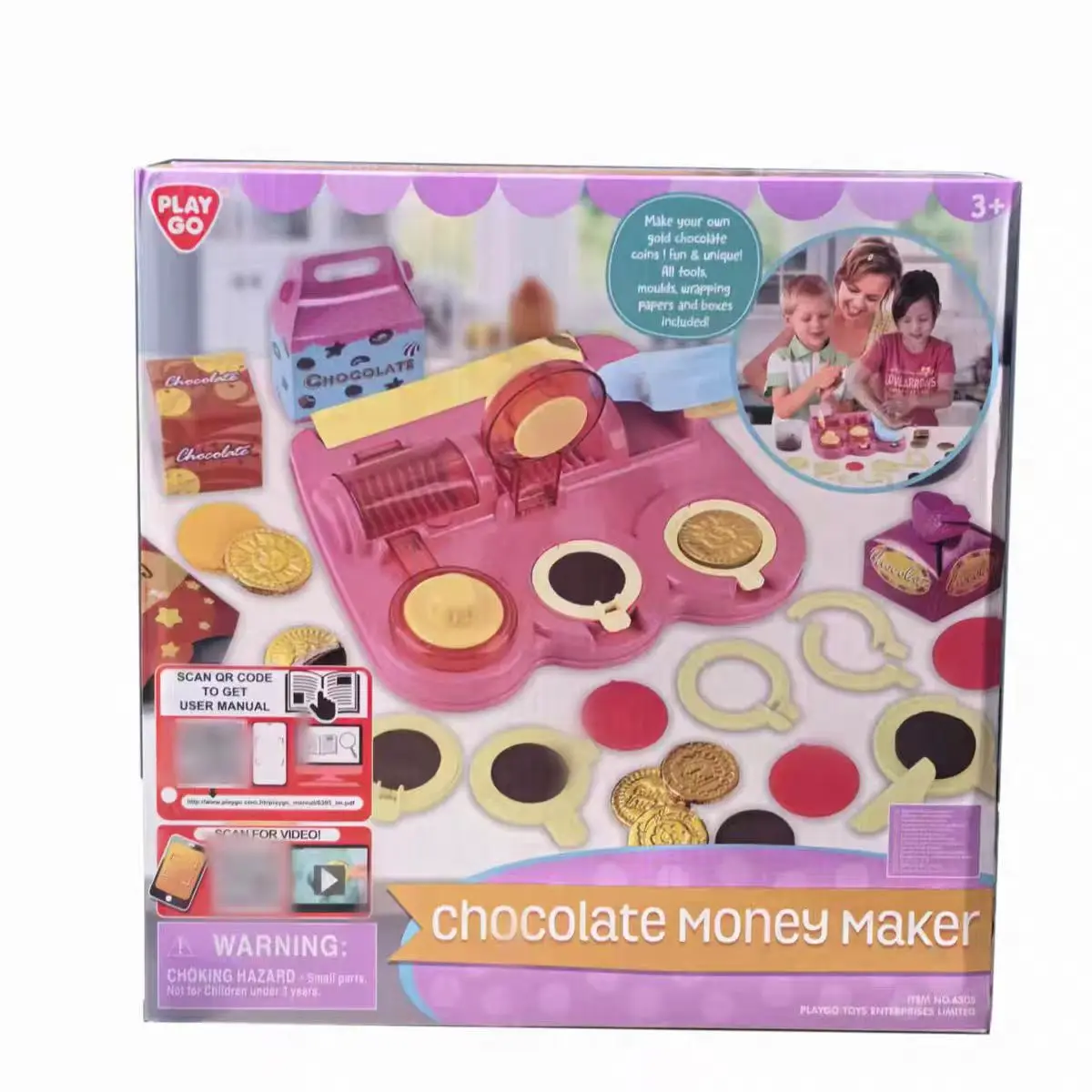 PLAY GO Chocolate Coin Making Machine DIY Creative Handmade Children's Toy gifts