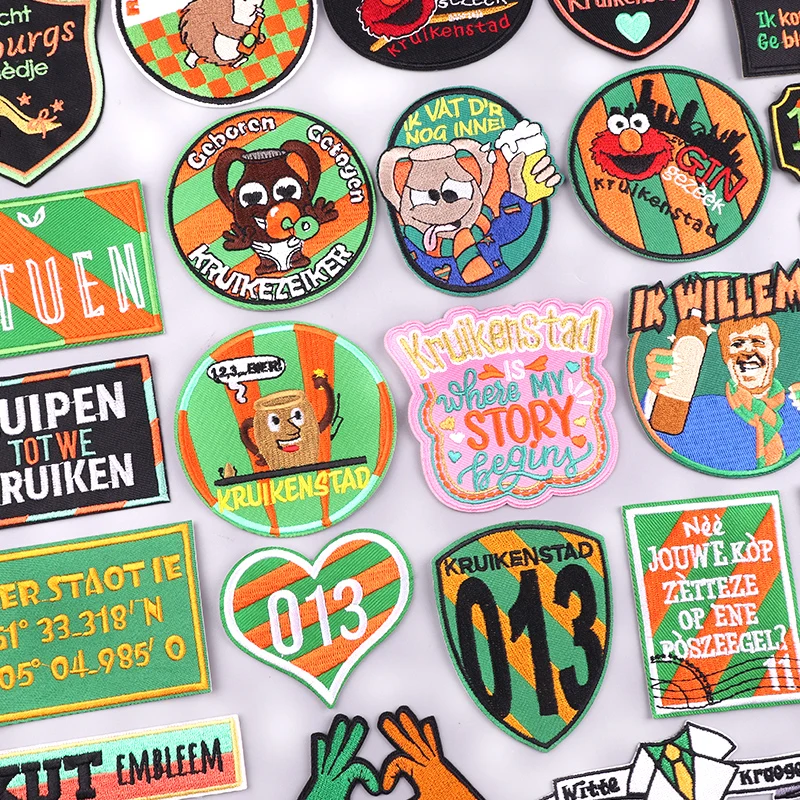 2024 Nieuwe Nederland Borduurpatch Kruikenstad Embleem Carnaval Applique Ijzeren Patches Voor Kleding Sticker 013 Feest Embleem