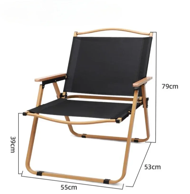 Leisure Balcony Chair Outdoor Folding Beach Chairs Fishing Stool Picnic Camping Small  Household Back