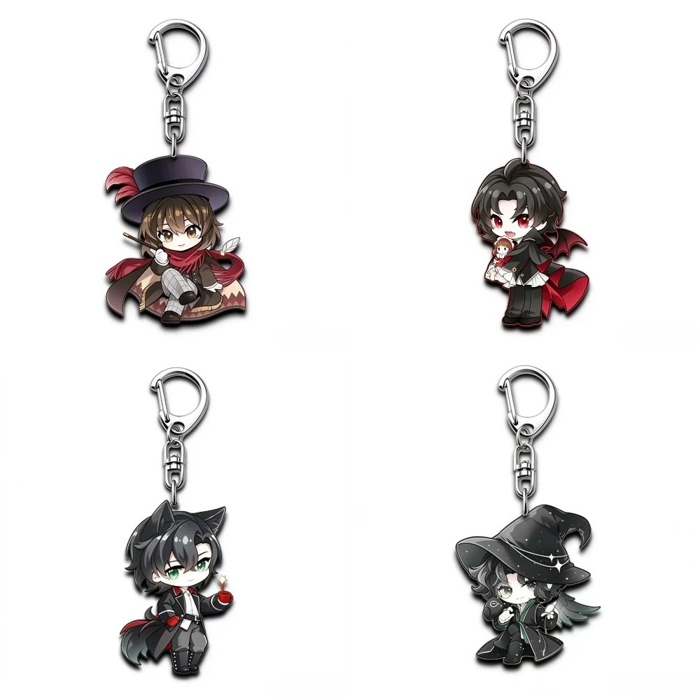 Lord of The Mysteries Acrylic Keychain Klein Moretti Audrey Q Version Character Pendant Anime Game Peripheral Bag Charm Fan Gift