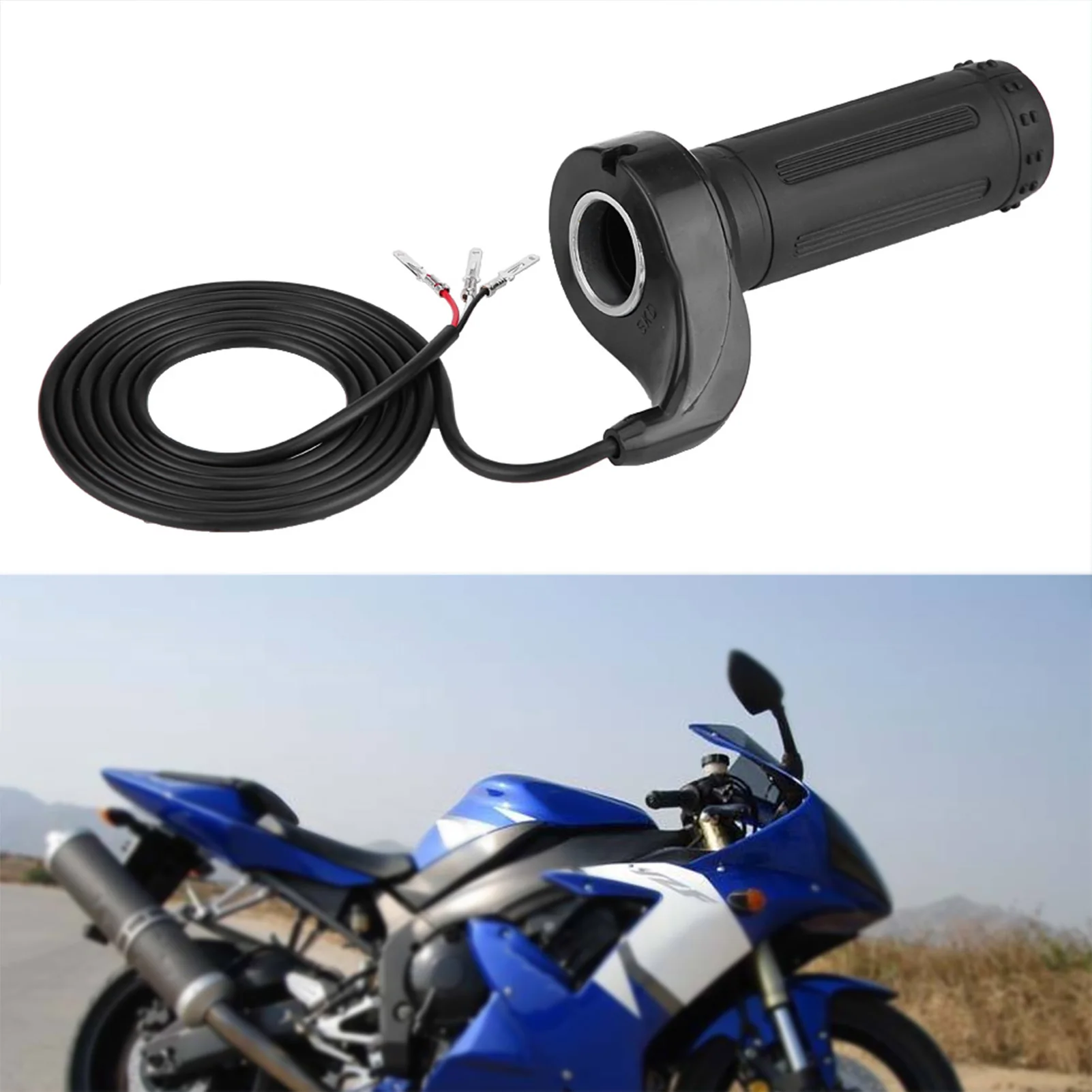 Speed Throttle Motorcycle Accelerator Electric Scooter Twist Speed Throttle Grip with 3 Wires