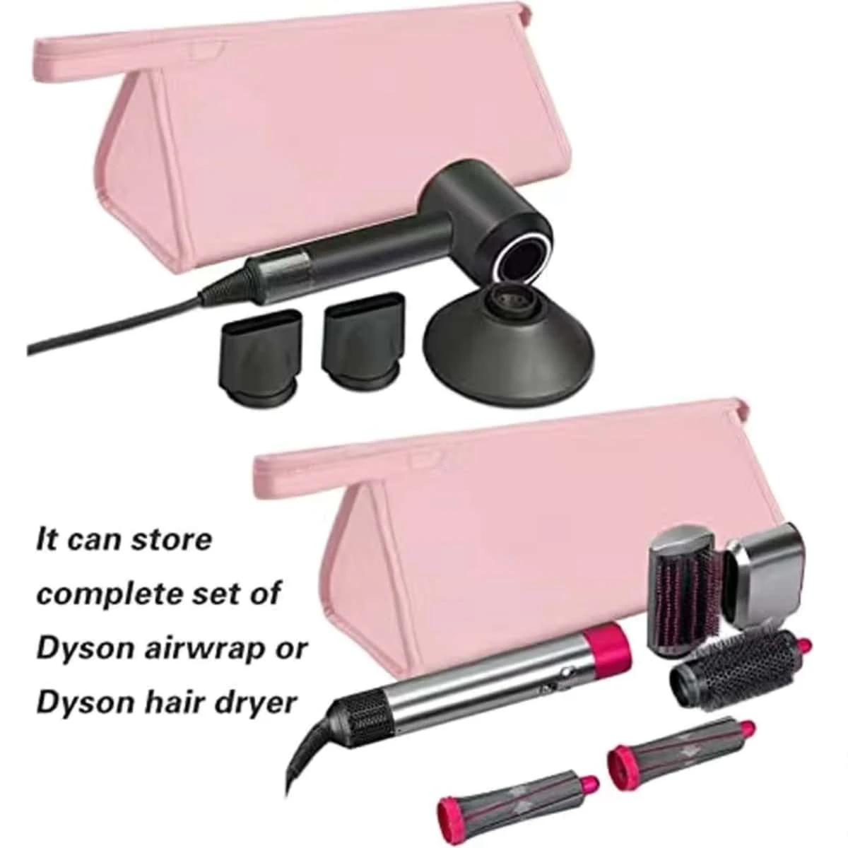 Custodia da viaggio 1pc per Dyson Airwrap Styler/Shark Flexstyle, custodia portatile per asciugacapelli Dyson Supersonic, formica impermeabile