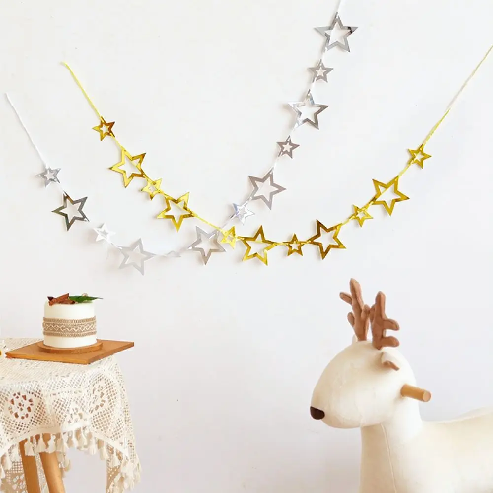 Kindergarten Party Hanging Decoration Paper Bunting Flag Garland School Opening Celebration Banner Supplies
