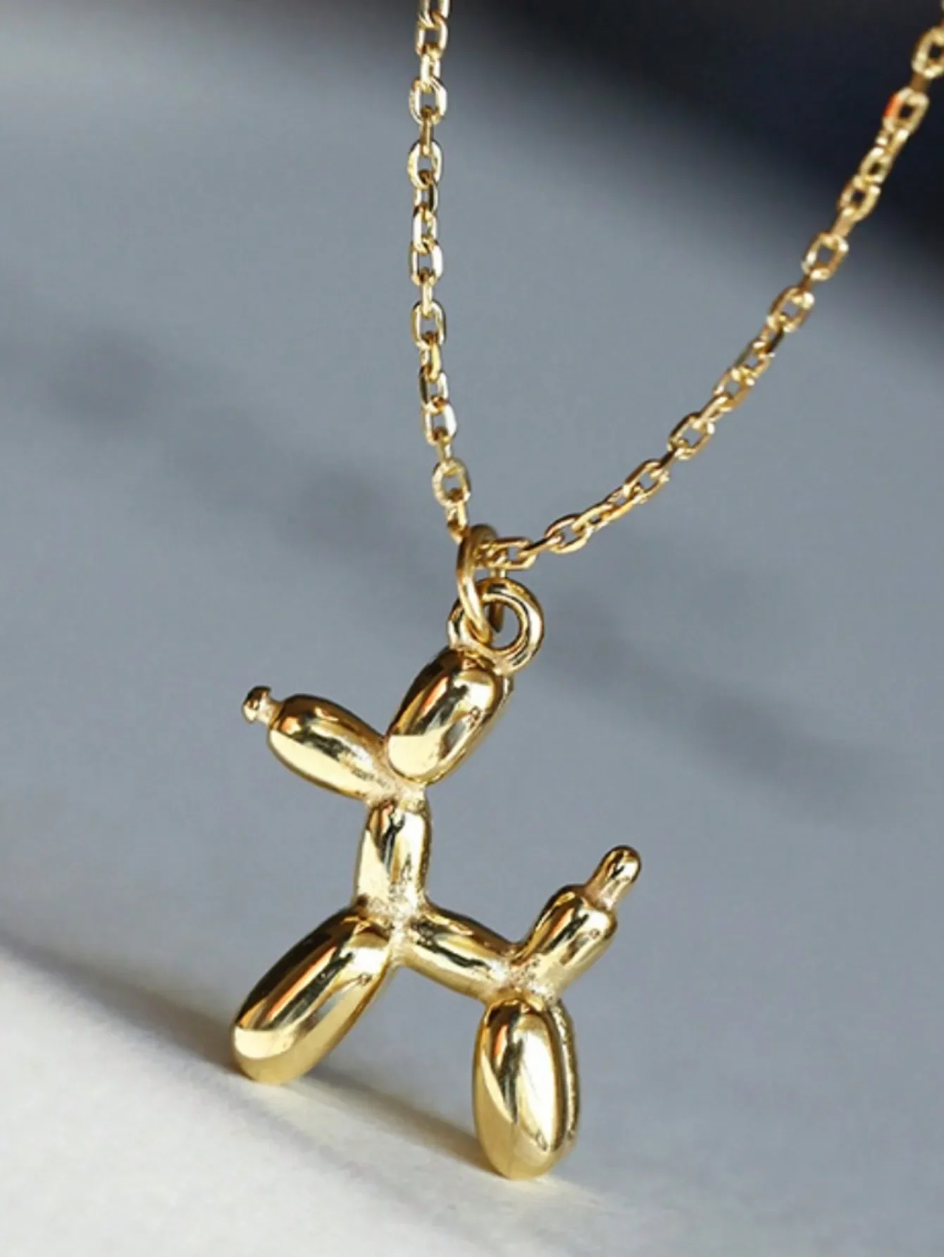 1 collar con colgante de perro globo animal hip-hop moderno y creativo, accesorio para el cuello exquisito y moderno