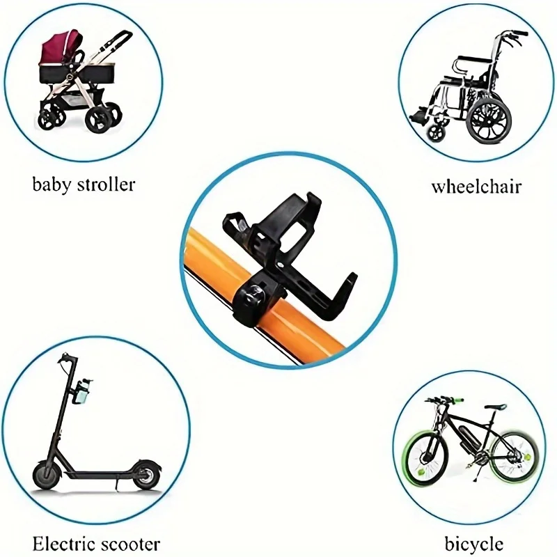 1 Stück 360 Grad drehbarer Fahrrad-Flaschenhalter für Mountainbikes, Elektroroller und mehr, Fahrradzubehör – Detail 5