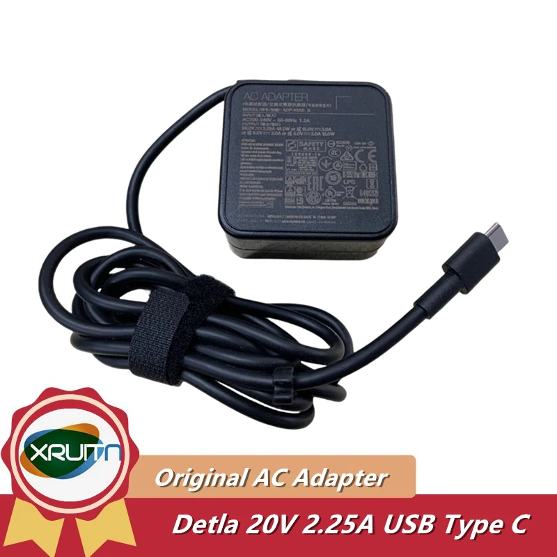 Original for Wacom Cintiq Pro 13 16 Power Supply AC Adapter ADP-45XE B Type-C 20V 2.25A 45W For DTH1320 1620 Graphic Tablet OEM