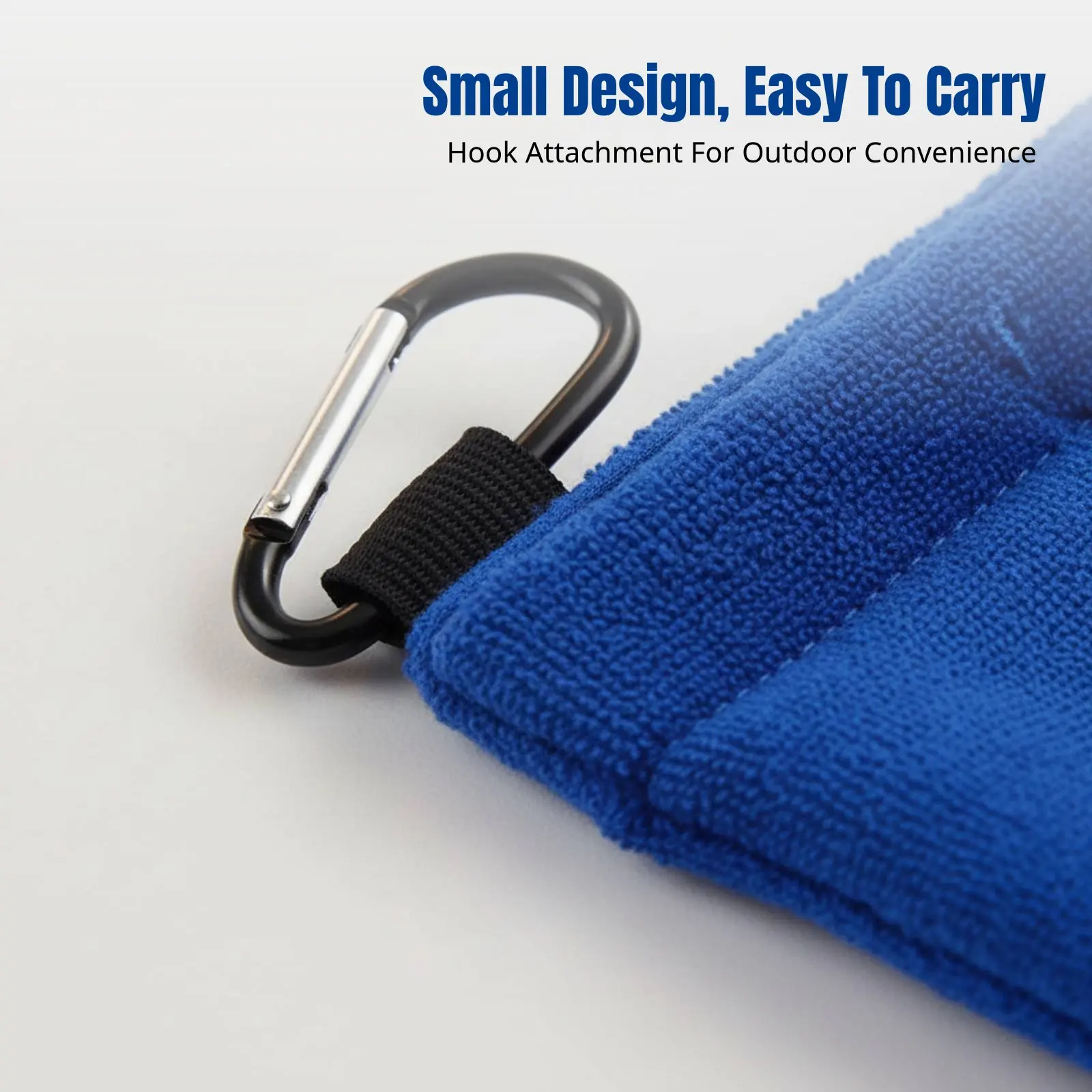 Sports Ball Cleaning Towel, Microfiber Material, Outdoor Sports, Waist-Hanging, Soft, Quick Dry, Club Wipe view 3