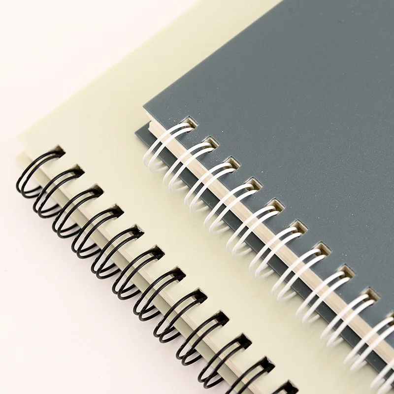 

Korean Creative PP Cover Coil Notebook Stationery B5 A5 48K Memo Pad Hand Ledger Planner Diary Horizontal Lines Inside Pages