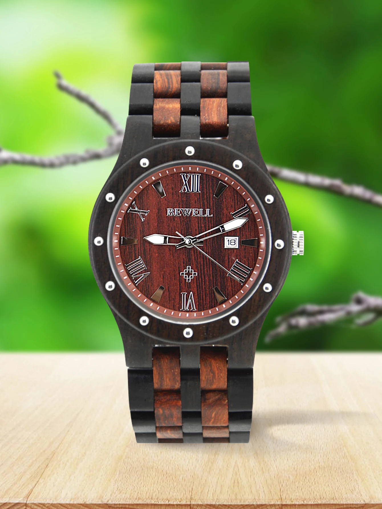 นาฬิกาควอตซ์ไม้ทำมือสำหรับผู้ช - Men'S Accessories Office บทวิจารณ์และราคา
