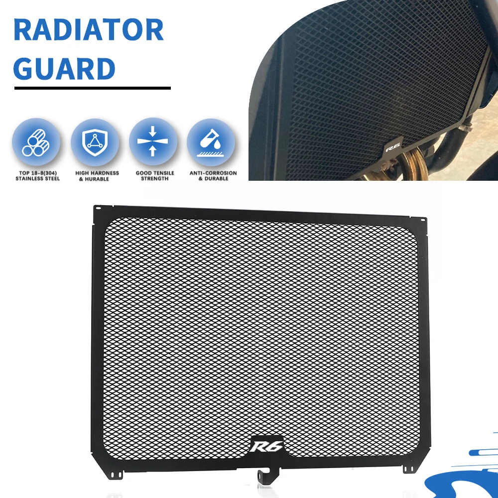 

2023 2024 YZFR6 Motorcycle Parts Radiator Grille Guard Cover Protection FOR YAMAHA YZF R6 YZF-R6 2017 2018 2019 2020 2021 2022