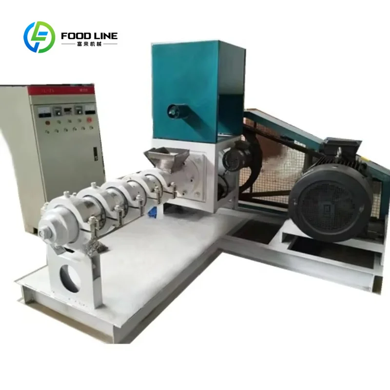 Customized Single Screw Soybean Meal Extruder Machine for Grain Feed Raw Material Extrusion Feed Mill Farm Use