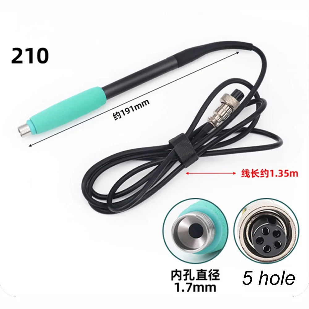 C210 C245 C470 Soldering Iron Handle 3 5 hole 6 hole Welding Tools Heater Soldering For T245 T210 Soldering Station Accessories