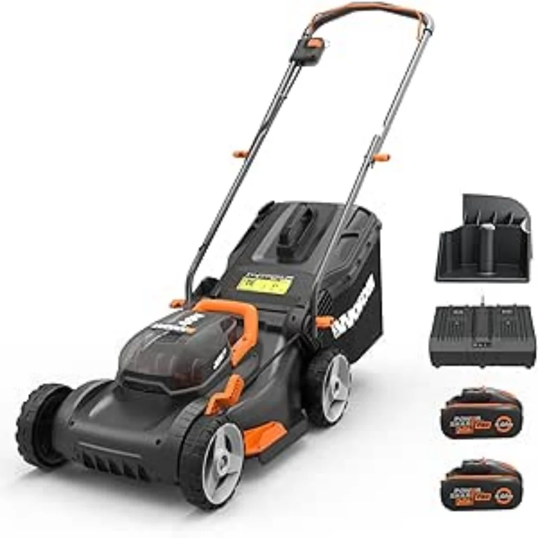 WG743E Battery lawn mower 40V Professional lawn mower with Mulch Function & PowerShare Battery Mowing Lawn Without Cables-Ideal for Gardening