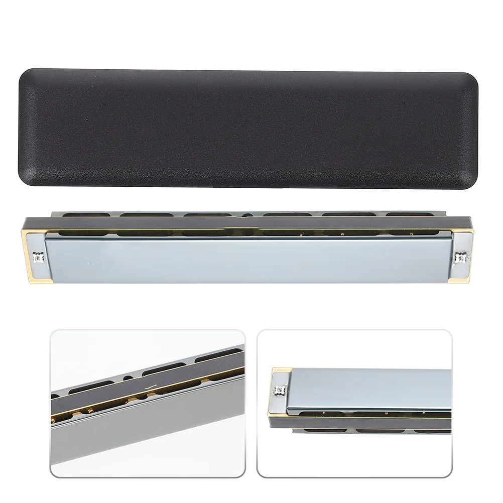 

C-Key Beginner Harmonica Portable Small Musical Instrument for Early Music Metal Mouth Organ