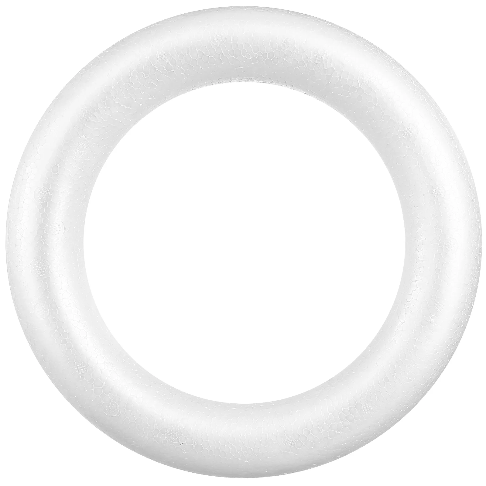 3 Pcs Ring Embellishments DIY Wreath Circle Painting Supplies Artificial Handcraft Material Round Foam White