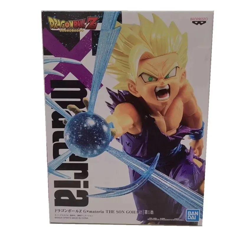 Bandai Original Banpresto Anime Dragon Ball Z G x materia Son Gohan Super Saiyan 2 Action Figure Collectible Model Toys