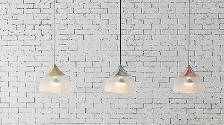 Modern Simple Water Drop Iron&Glass Pendant Lights Post Modern Hanglamp Led Hanging Lamp Living Room Bedroom Lighting