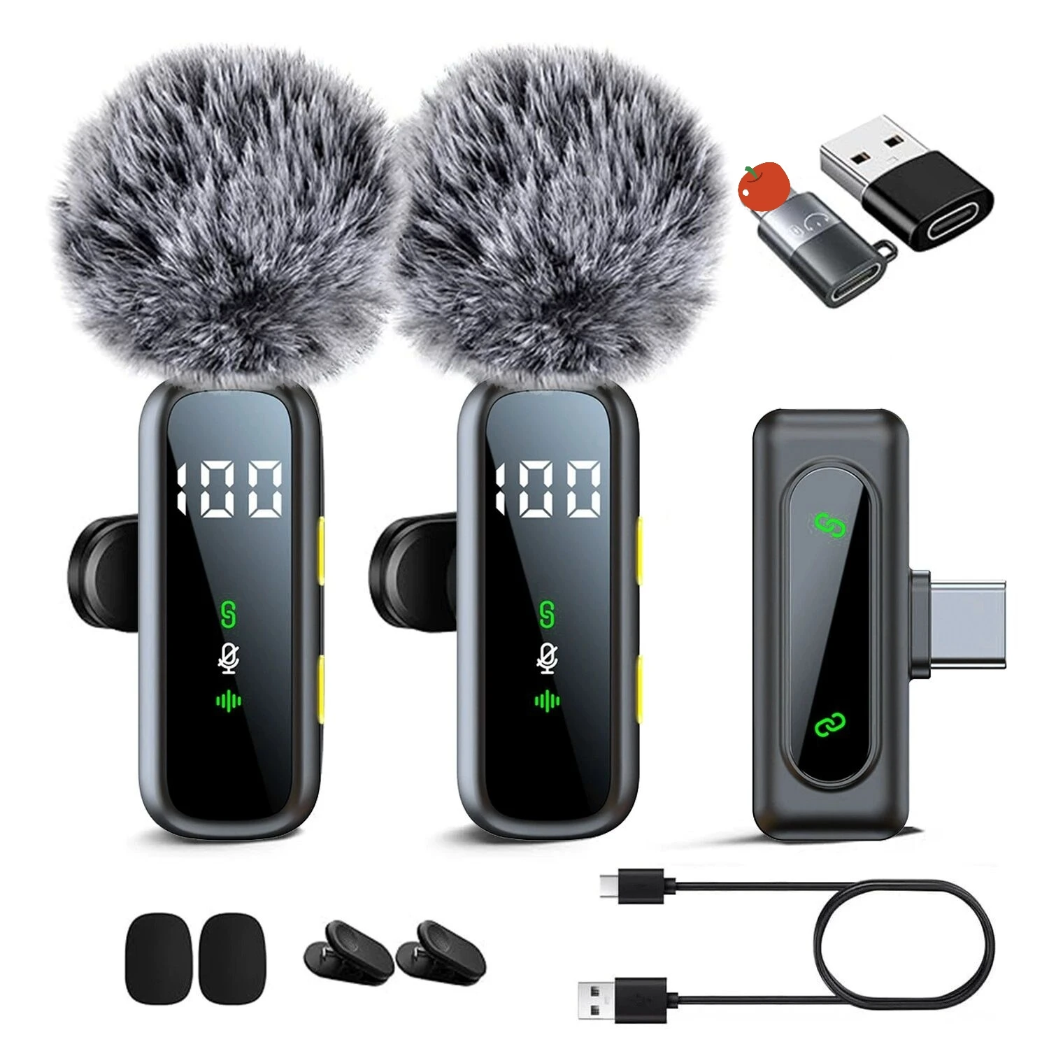 Беспроводной петличный микрофон L06 с шумоподавлением, мини-микрофон Plug and Play для записи аудио и видео, для видеоблогов и прямых трансляций