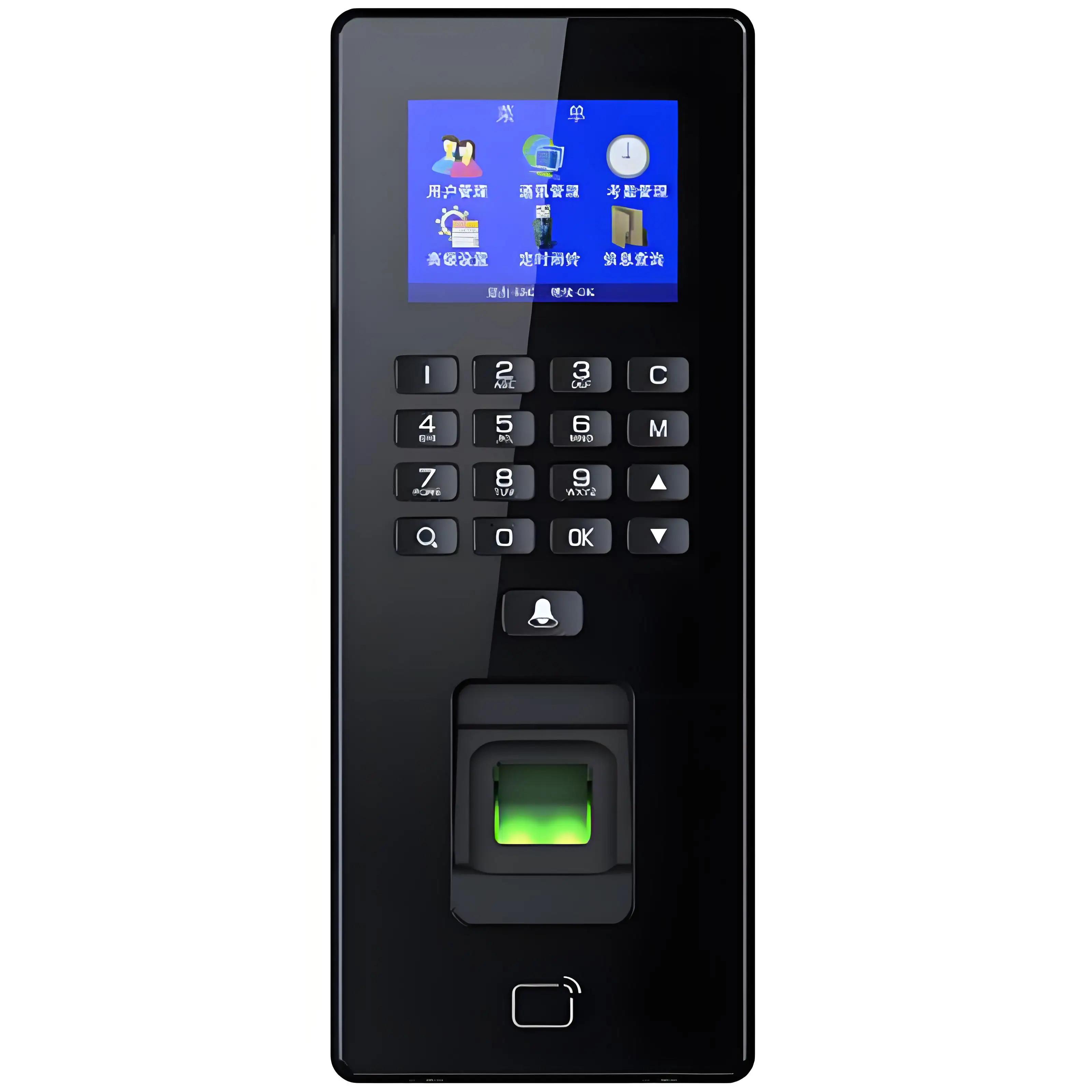 Hot!High-Capacity 1000-Template Biometric Fingerprint Access Control Attendance hine Card/Password