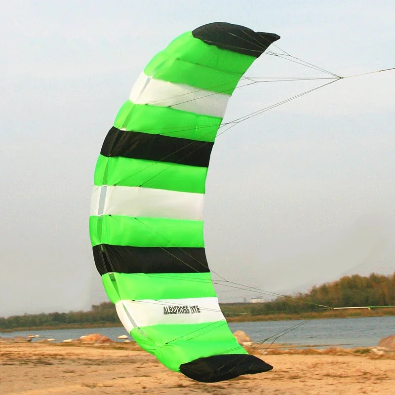 Gratis Verzending Dual Line Stunt Flying Power Kite Regenboog Grote Zachte Vliegers Voor Volwassenen Pijlstaartrog Vlieger Opblaasbare Kite Parachute Lijn