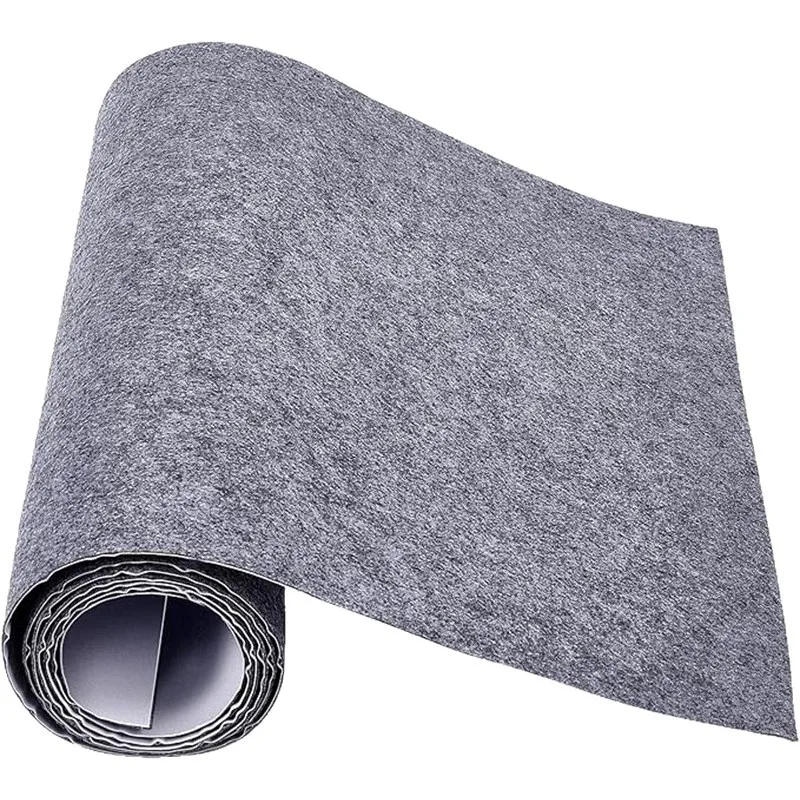 40cm*200cm Self-adhesive Felt Fabric Rolls Sticky Non-woven Interlining Fabrics for Sound Insulation DIY Car Decor 1mm Thickness
