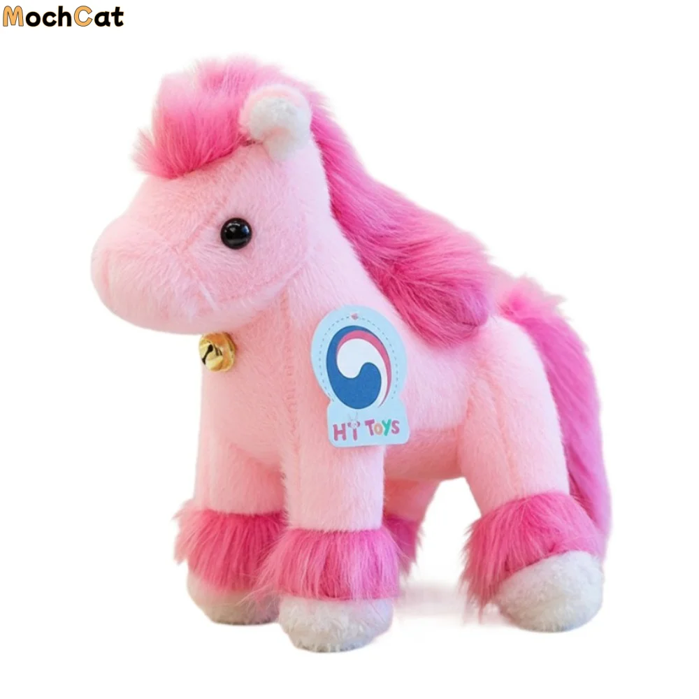 

Dorable Mascot 2026 Horse Plush Doll Bell Creative Stuffed Horse Toy Kawaii Cute Zodiac Pony Figurine Chinese New Year
