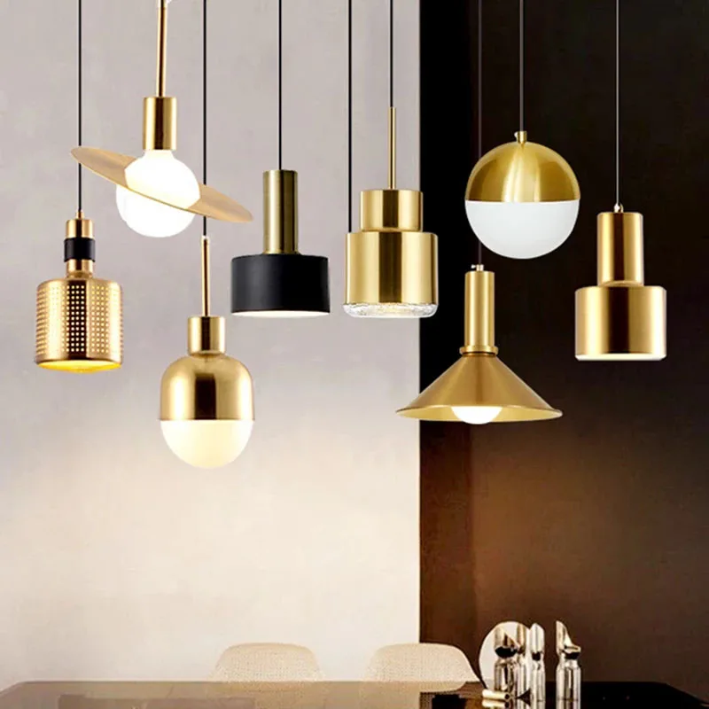 Nordic Modern Pendant Lights LED Single head Pendant Lamps Living Room Kitchen Restaurant Shop Bar home luminaria Fixture lustre