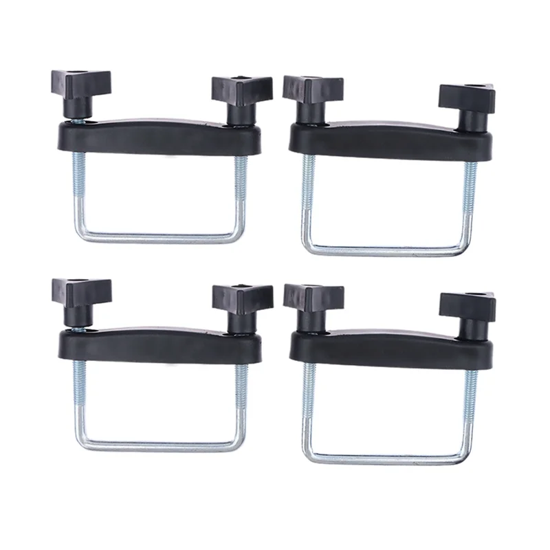 

Universal 4 PCS Car Roof Rack Basket U-Bolt Clamps Mounting Fittings Kit Luggage Frame Fixing Clips 8 CM
