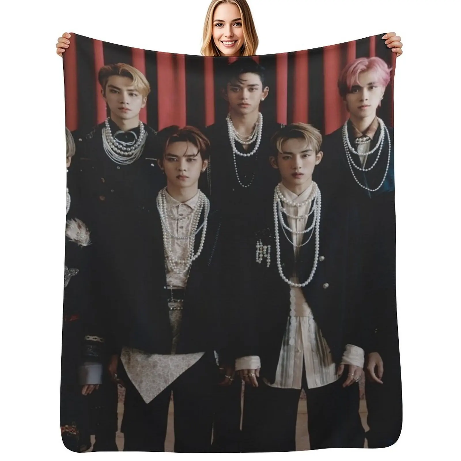 WAYV - KICK BACK Throw Blanket Cozy Microfiber Throw Blanket for Home Bedroom