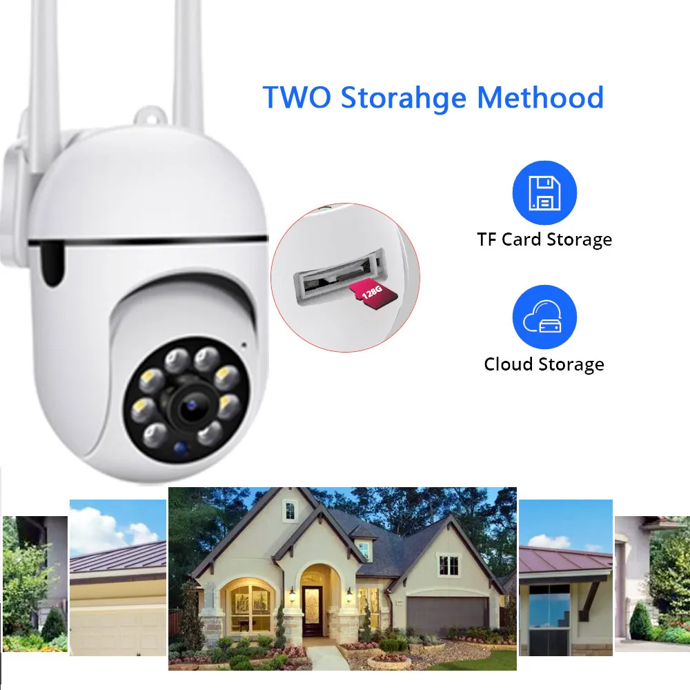 5G Security WIFI IP Camera Audio CCTV Surveillance Outdoor 1080P Night Full Color Wireless PTZ Motion Tracking Cameras