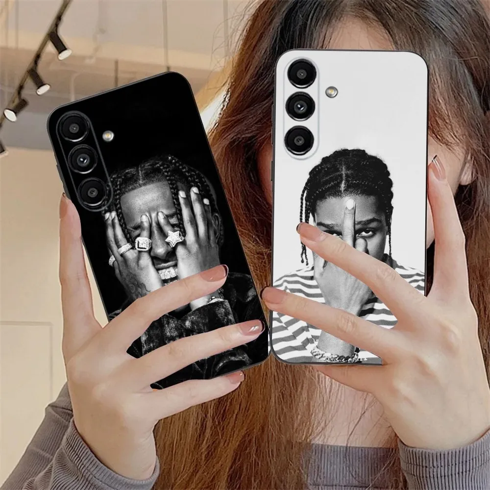 A-ASAP Rocky Rapper Phone Case For Samsung S24,S21,S22,S23,S30,Ultra,S20,Plus,Fe,Lite,Note,10,9,5G Black Soft Cover