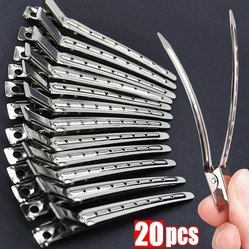 

Woman Hair Care Clips Metal Steel Hairdressing Sectioning Clip Clamps Barber Hair Cut Use Styling Tools Hair Root Fluffy Hairpin