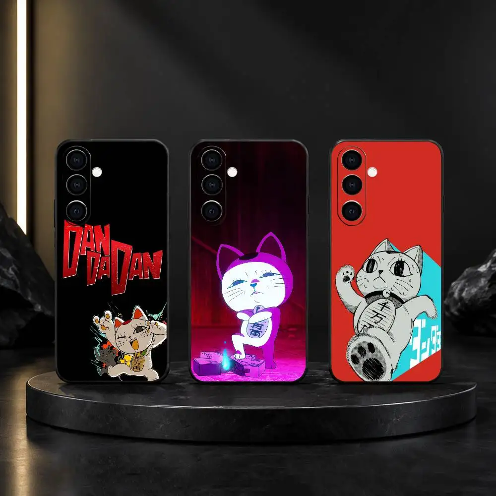 Cute cat T-Turbo Granny D-DANDADAN Phone Case For Samsung GalaxyA13,21s,22,31,32,52,53,71,72,73,Soft Black Cover