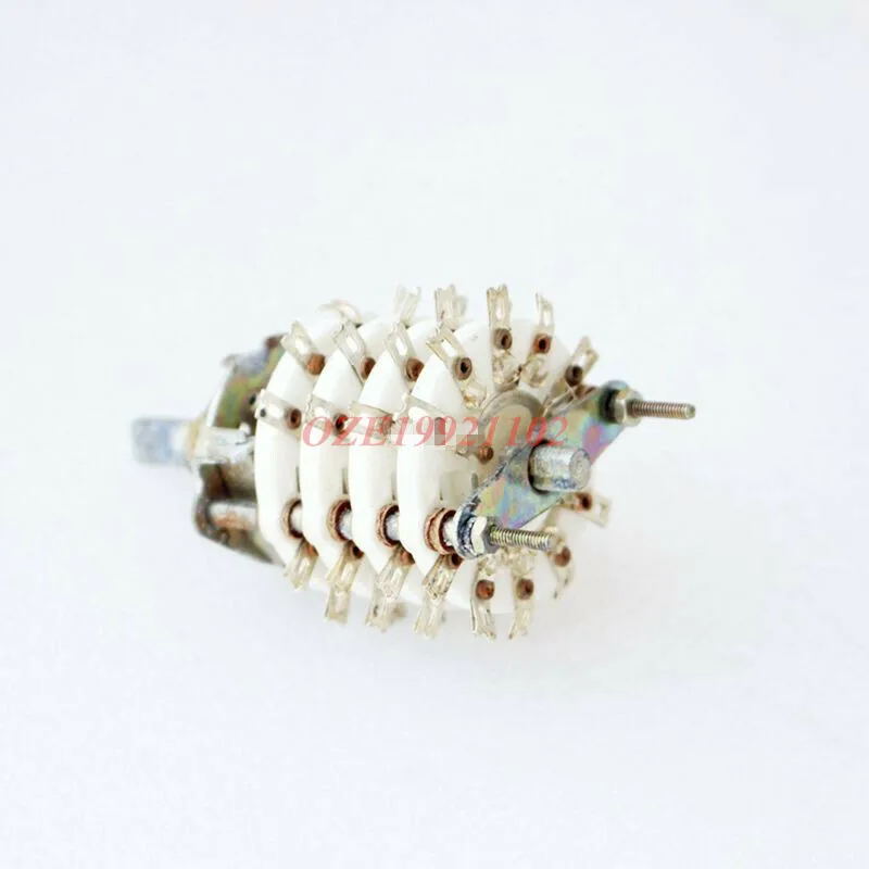 1PC 4 Deck Band Channel Rotary Switch Selector 4P6T 4P7T 4P8T 4P10T 4P11T 8P5T 6mm Shaft 48pins