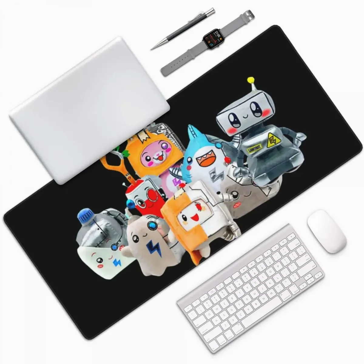 Rocky Lankybox Lanky Box Large Mouse Pad Computer Keyboard Mouse Mat Gamer PC Laptop Desk Mat Office Accessories Table Mats