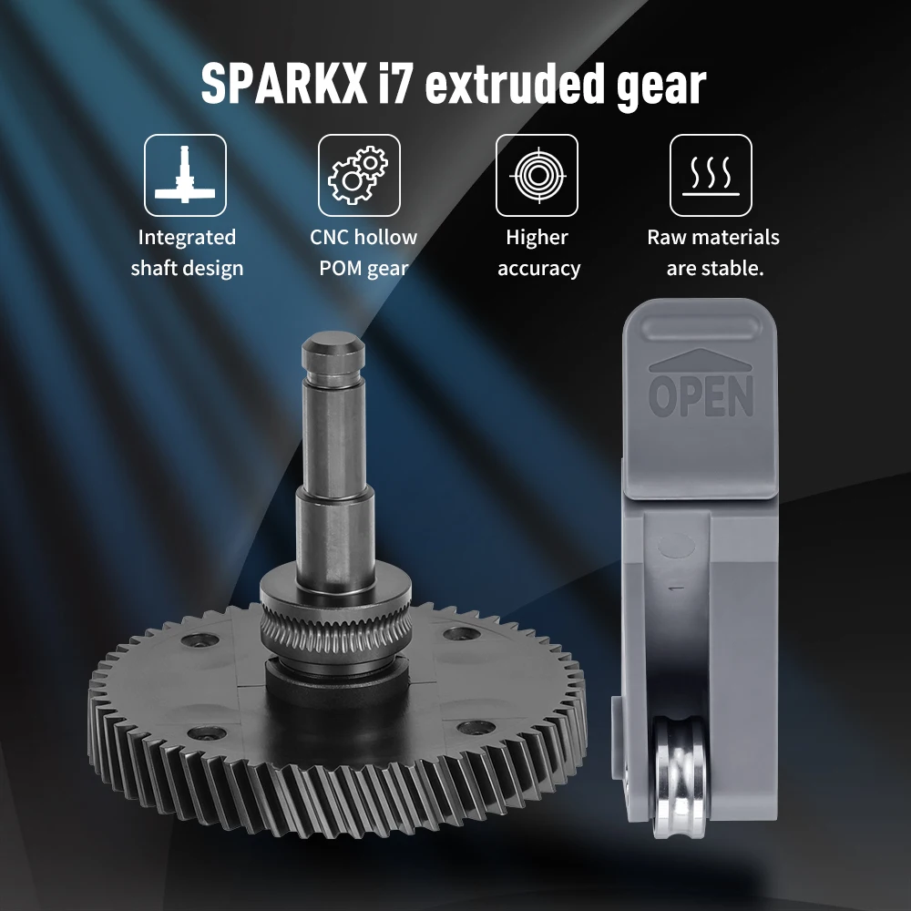 Für Creality SPARKX i7 Hotend Kit 0,4mm Heizblock-Kit Silikonsocken Extruder-Zahnrad-Komponente für i7 3D-Drucker Zubehör – Detail 11