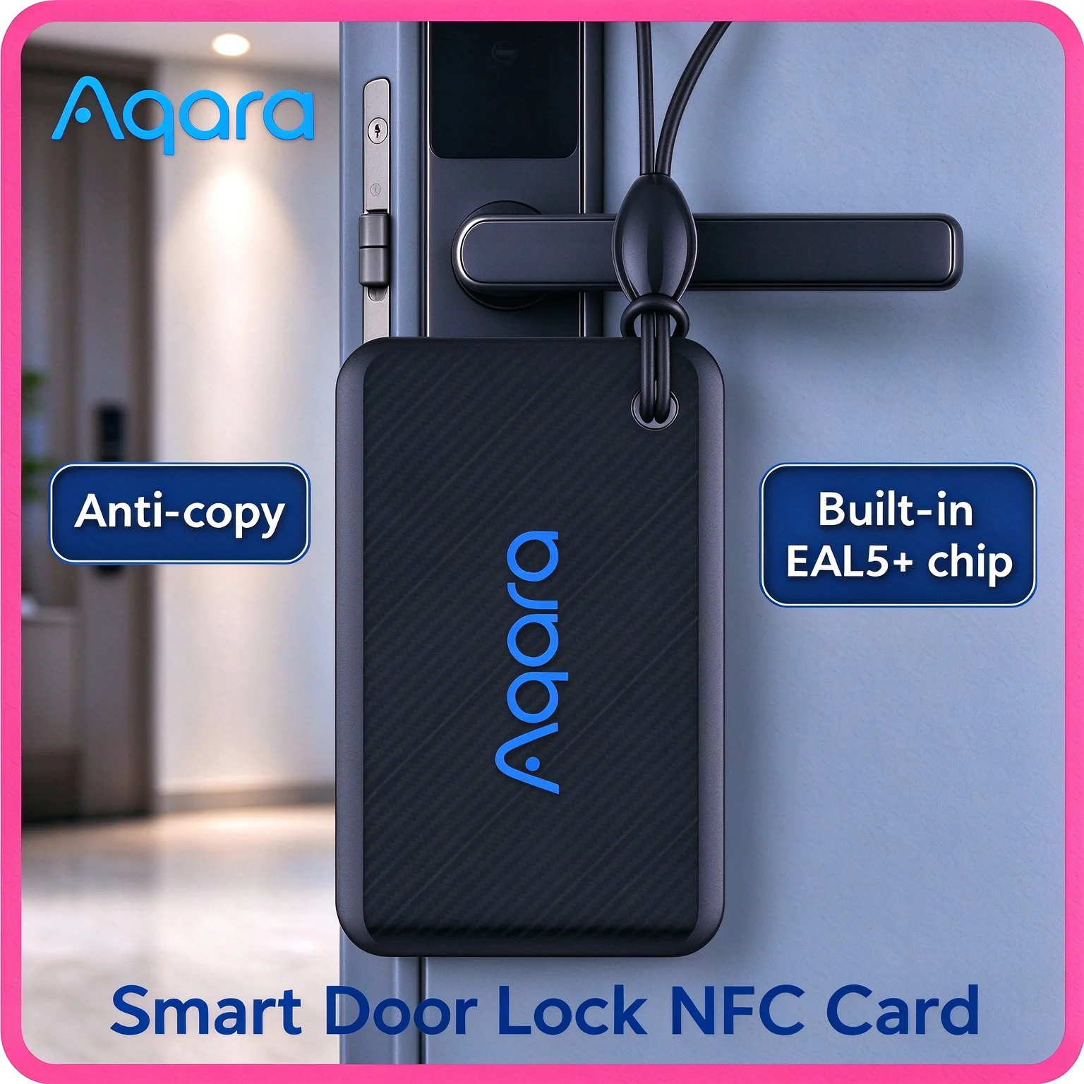 Original Aqara NFC Card for Smart Door Lock N100 N200 P100 D200 Series EAL5+ Security Chip App Program Control Home Access Card