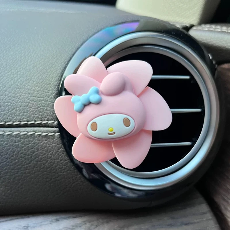 

Sanrio Kuromi Car Air Freshener Kawaii Cinnamoroll My Melody Air Vent Clip Perfume Fragrance Vent Car Interior Accessories