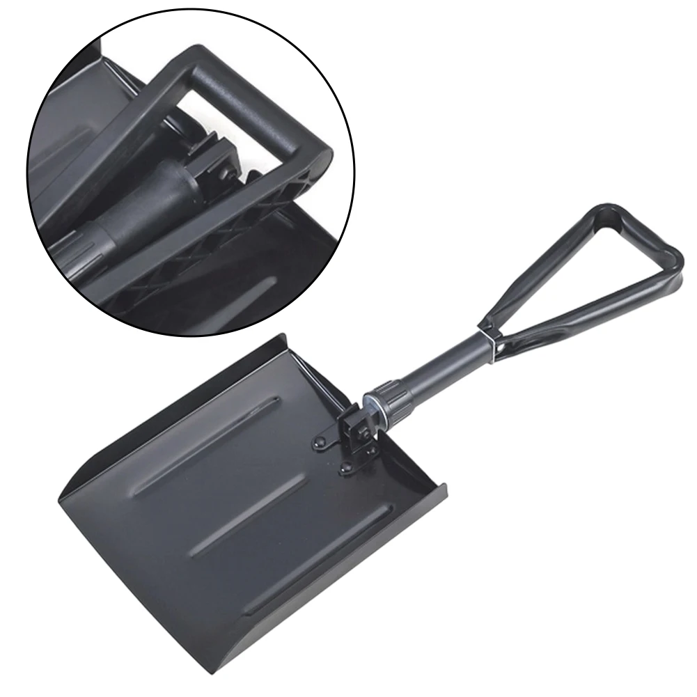 Folding Snow Shovel For Car Lightweight Snow Shovel With Ergonomic Handle Multifunctional Portable Utility Shovel ﻿