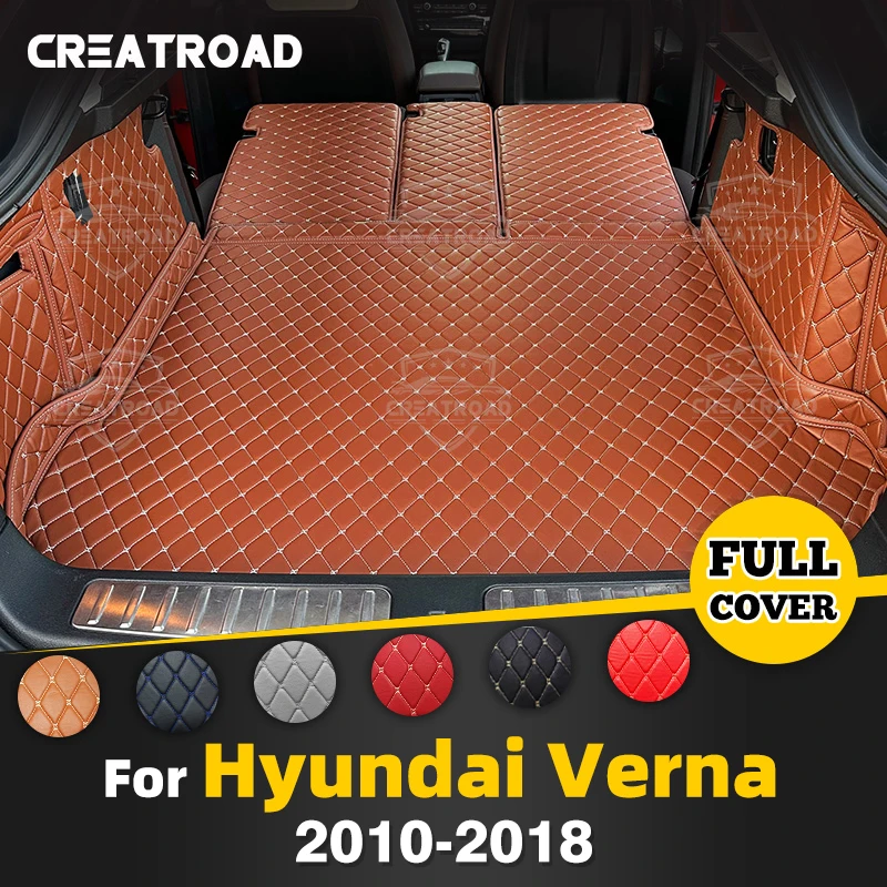 

Для Hyundai Verna Hatchback/Sedan Auto полное покрытие коврик для багажника автомобильный защитный коврик грузовой подкладки аксессуары для интерьера