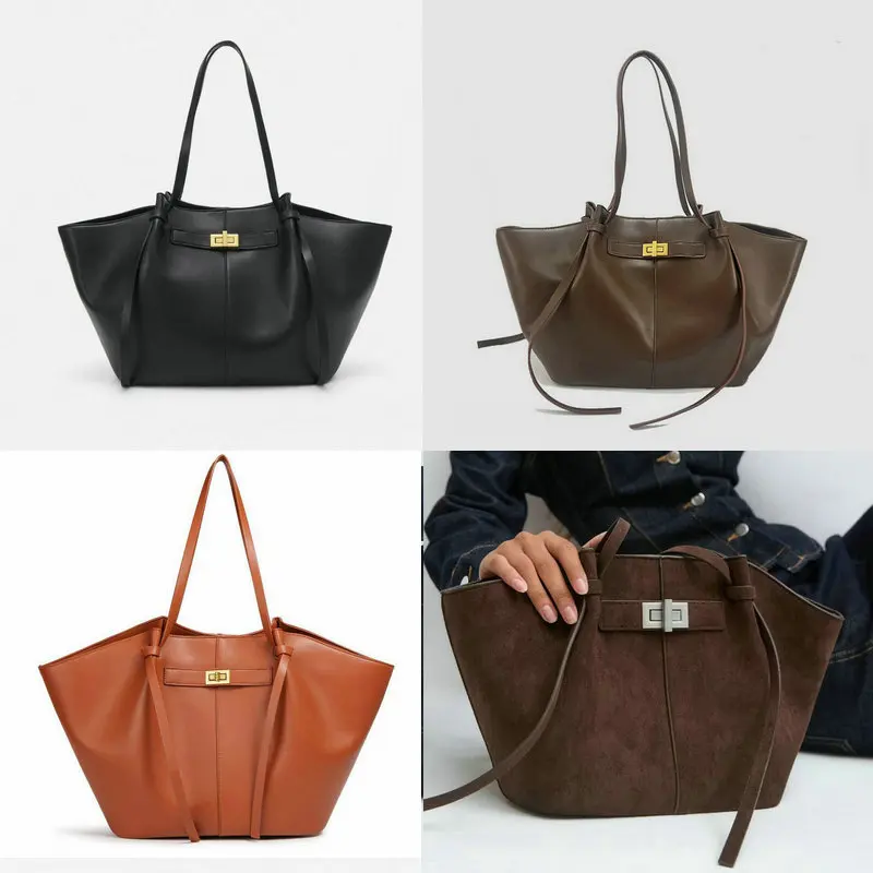 حقيبة كتف نسائية من جلد البولي يوريثان بتصميم ريترو لعام 2025، حقيبة يد كاجوال عصرية، حقيبة كتف محمولة باليد