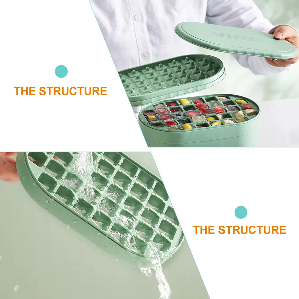 

Silicone Molds Multi-Layer Maker Freezer Cube Box Non-Stick Ice Mold For Whiskey Iced Coffee Kitchen Supplies Ice Cube Tray