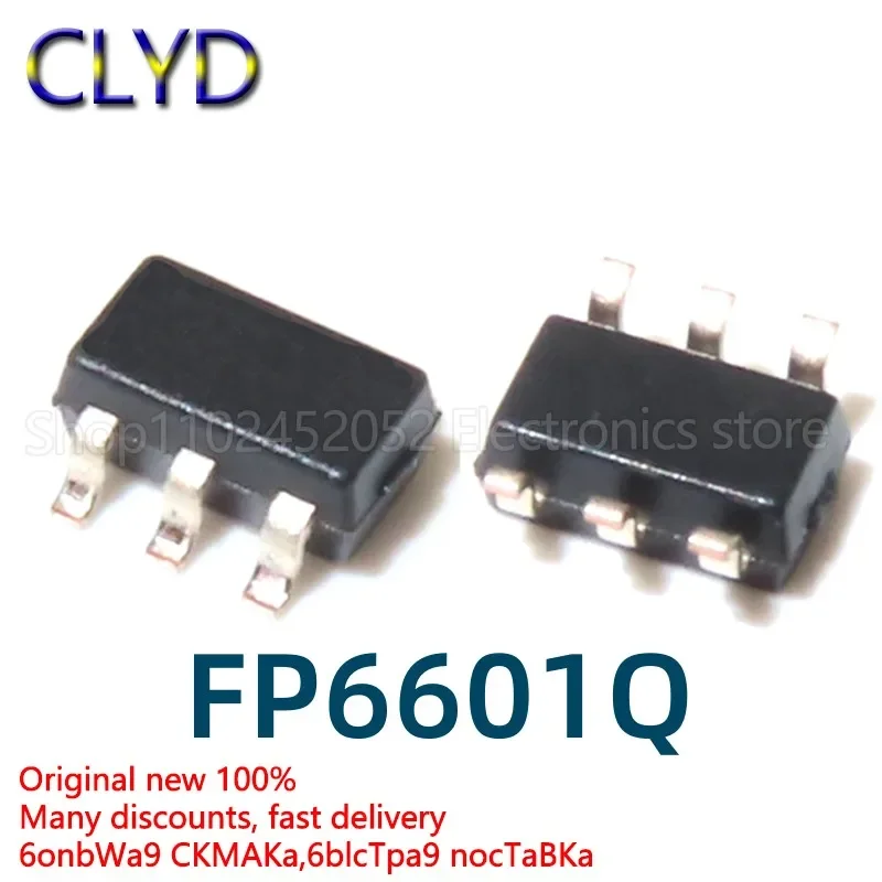 FP6601Q Quick-Charge Identification Chip IC, SOT23-6, QC3.0, Novo e Original, FP6601QS6B, 1Pc Lot