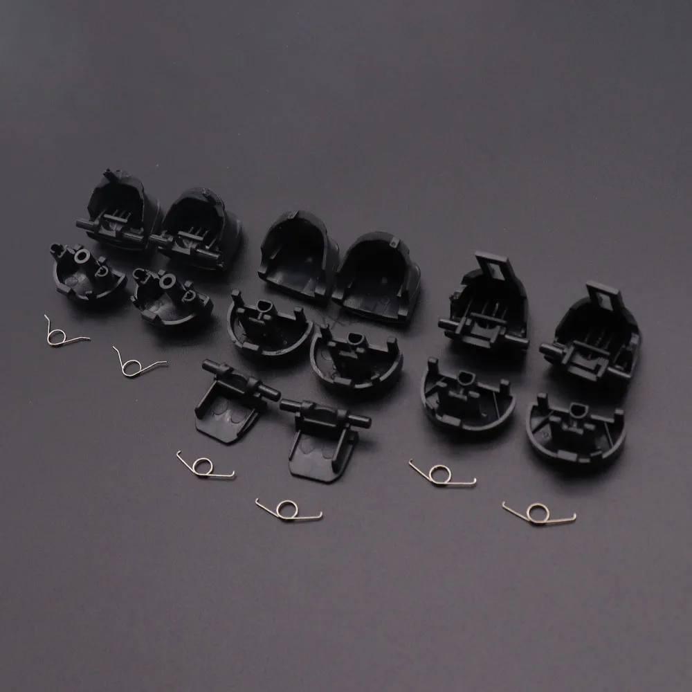 1세트 L1 R1+L2 R2 트리거 게임패드 버튼 + 스프링 교체 부품 소니 PS4 JDM 001 011 030 040 050 055 컨트롤러용