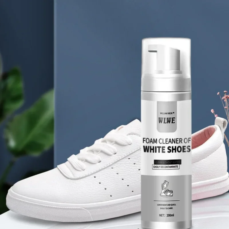 Foam Cleaner For White Shoes Whiten Cleaning Stain Dirt Remove Yellow Spray Foam Cleaner Decontamination White Shoes Cleaning