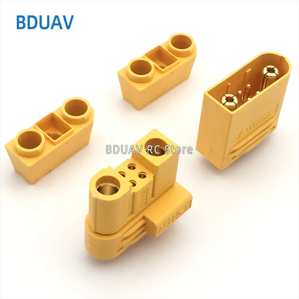 100PCS Amass AS120 Male Female Plug Connector Resistance Adapter Plug For RC Model FPV Racing Drone Lipo Battery Parts