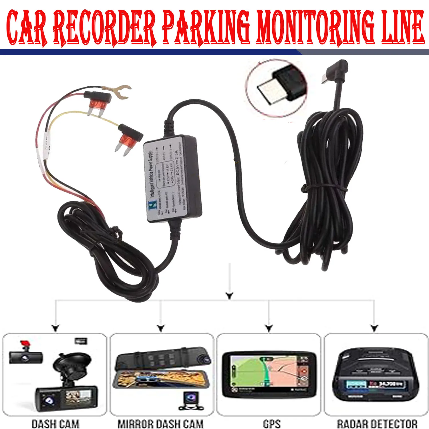 Dash Cam Hardwire K…