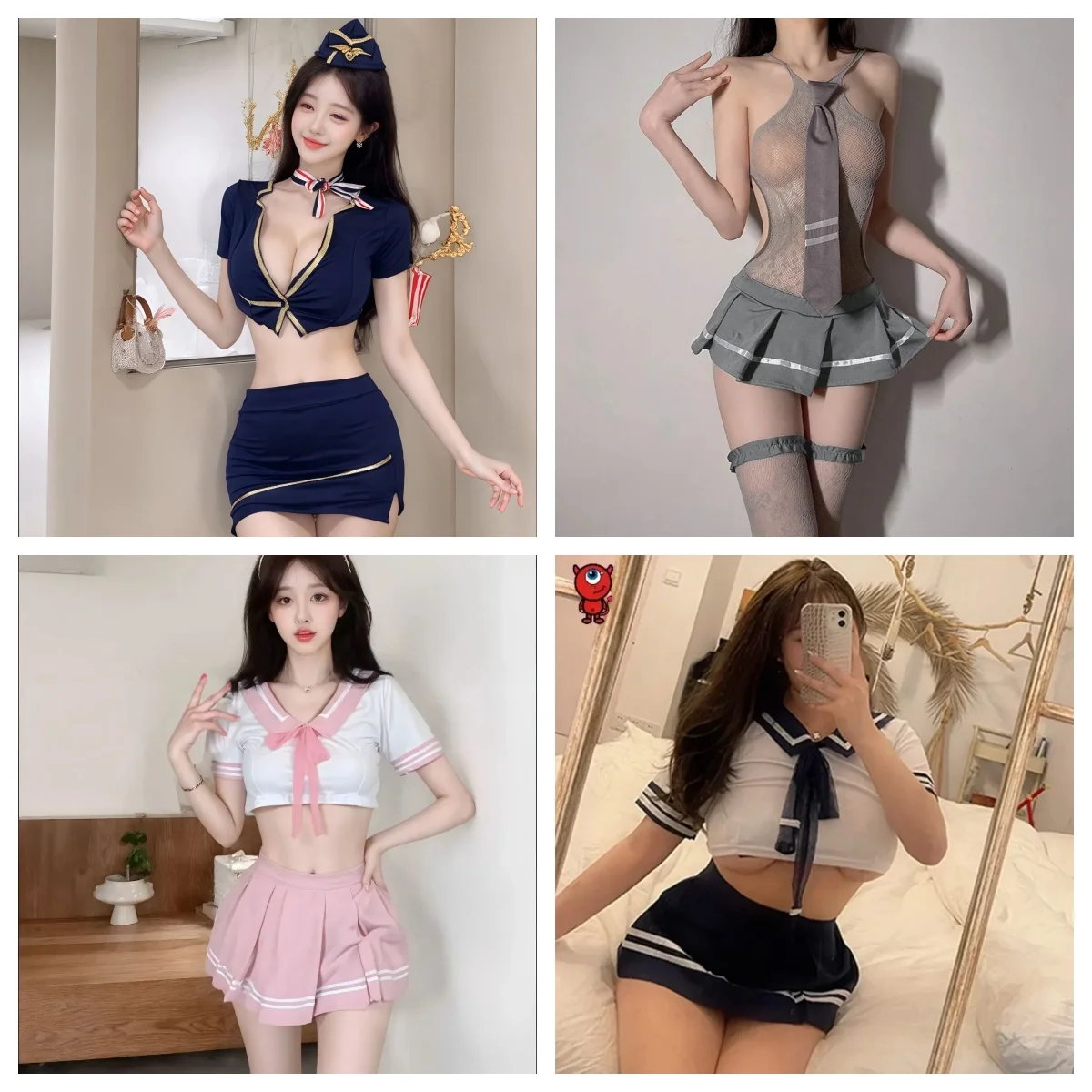 

Сексуальная школьная форма, униформа стюардессы, женская сексуальная косплей для секса, нижнее белье, студенческое платье, сексуальный костюм, женская мини-юбка, наряд