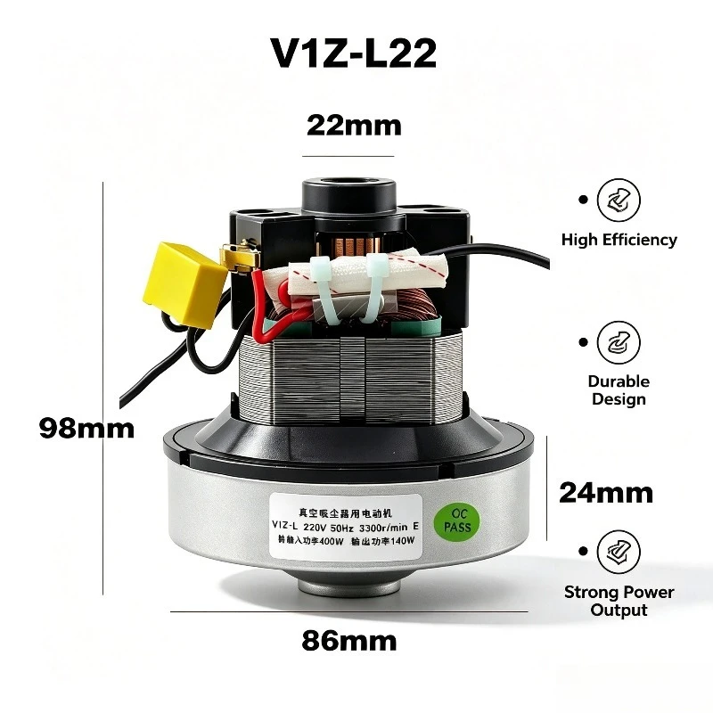 Vacuum Cleaner Motor FanV1Z-LE20V1Z-L20etc.220V 500W Universal Replacement Blower Motor Household Dry Vacuum Cleaner Spare Parts